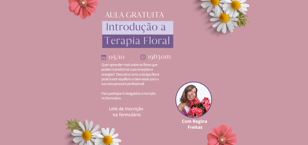 Aula gratuita Introdução a Terapia Floral